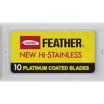 Set lame profesionale Feather 10 buc lame platinum ieftina