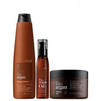 Set pentru par uscat si imbatranit, Lakme K.Therapy - Bio Argan