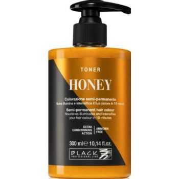 Toner Semi-Permanent - Toner Honey Black Professional, nuanta Blond, 300 ml ieftina