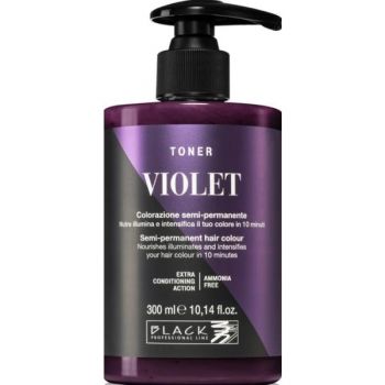 Toner Semi-Permanent - Toner Violet Black Professional, nuanta Violet, 300 ml