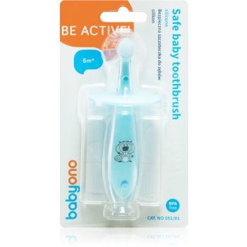 BabyOno Save Baby Toothbrush Blue perie de dinti pentru copii