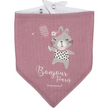 canpol babies First Muslin Bib Bonjour Paris bavețică