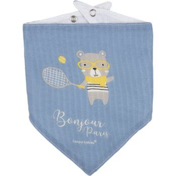 canpol babies First Muslin Bib Bonjour Paris bavețică