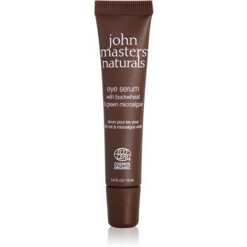 John Masters Organics Buckwheat & Green Microalgae Eye Serum ser de ochi pentru fermitate impotriva ridurilor si a punctelor negre de firma original