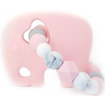 KidPro Teether Elephant Pink jucărie pentru dentiție