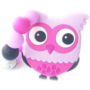 KidPro Teether Owl Pink jucărie pentru dentiție KidPro Teether Owl Pink jucărie pentru dentiție