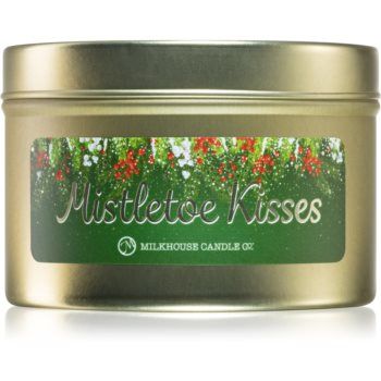 Milkhouse Candle Co. Christmas Mistletoe Kisses lumânare parfumată în placă
