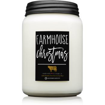 Milkhouse Candle Co. Farmhouse Christmas lumânare parfumată Mason Jar