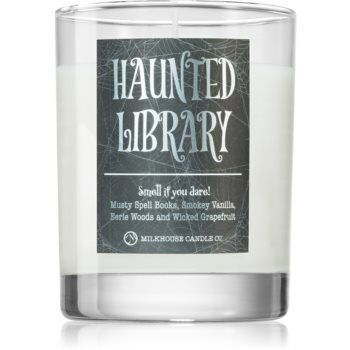 Milkhouse Candle Co. Halloween Haunted Library lumânare parfumată