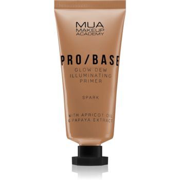 MUA Makeup Academy PRO/BASE Glow Dew bază pentru machiaj iluminatoare