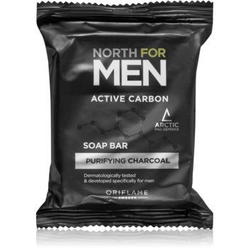 Oriflame North for Men Active Carbon săpun solid pentru curățare cu cărbune activ