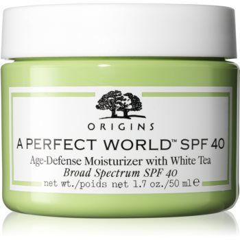 Origins A Perfect World™ SPF 40 Age-Defense Moisturizer With White Tea crema de zi hidratanta SPF 40 ieftina