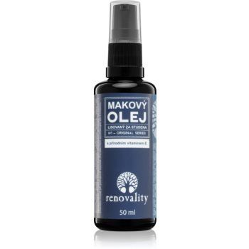 Renovality Original Series Poppy seed oil with natural vitamin E ulei din semințe de mac presat la rece