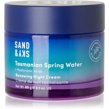Sand & Sky Tasmanian Spring Water Renewing Night Cream cremă de noapte anti-îmbătrânire