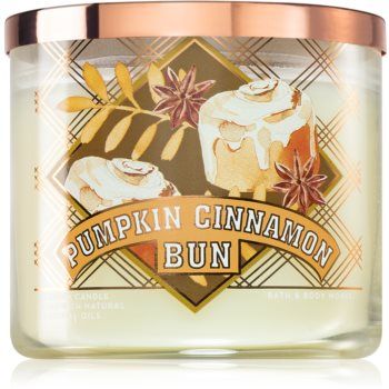 Bath & Body Works Pumpkin Cinnamon Bun lumânare parfumată Bath & Body Works Pumpkin Cinnamon Bun lumânare parfumată