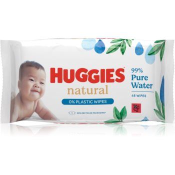 Huggies Natural Pure Water șervețele umede pentru copii la reducere