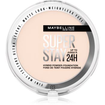 MAYBELLINE NEW YORK SuperStay 24H Hybrid Powder-Foundation pudra compacta pentru un aspect mat