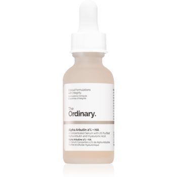 The Ordinary Alpha Arbutin 2% + HA ser facial cu efect iluminator cu acid hialuronic