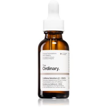 The Ordinary Caffeine Solution 5% + EGCG ser pentru ochi împotriva ridurilor și a cearcănelor întunecate