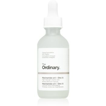 The Ordinary Niacinamide 10% + Zinc 1% ser facial cu efect iluminator