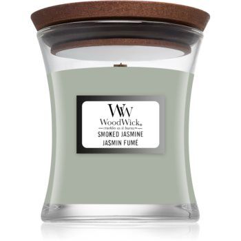 Woodwick Smoked Jasmine lumânare parfumată cu fitil din lemn