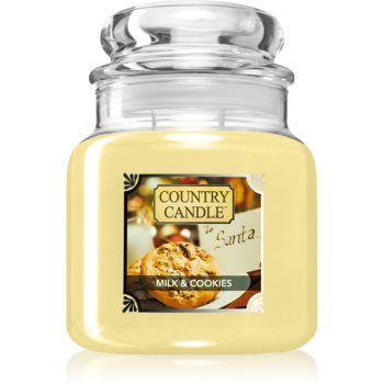 Country Candle Milk & Cookies lumânare parfumată