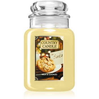Country Candle Milk & Cookies lumânare parfumată
