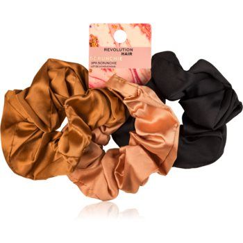 Revolution Haircare Satin Scrunchie Elastice pentru par