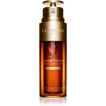 Clarins Double Serum Light Texture ser intensiv împotriva îmbătrânirii pielii