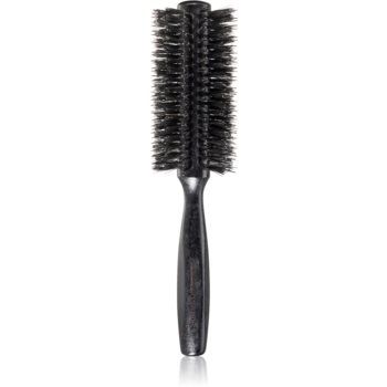 Janeke Black Line Tumbled Wood Hairbrush Ø 55mm perie rotundă pentru păr cu peri de nailon și de mistreț ieftina