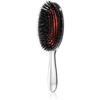 Janeke Chromium Line Air-Cushioned Brush with Bristles and Nylon Reinforcement perie ovală pentru păr de firma originala