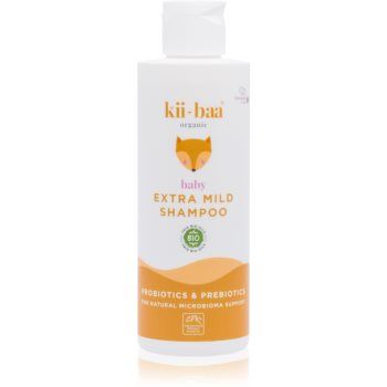 kii-baa® organic Baby Extra Mild Shampoo sampon delicat cu pre- și probiotice