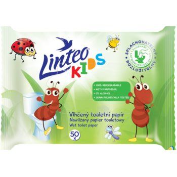 Linteo Kids Wet Toilet Paper hârtie igienică umedă pentru copii
