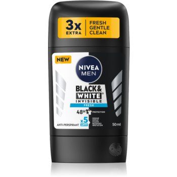NIVEA MEN Black & White Invisible Fresh antiperspirant puternic pentru barbati