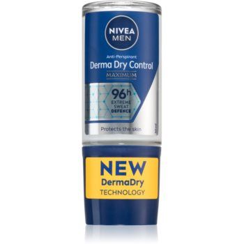 NIVEA MEN Derma Dry Control deodorant roll-on antiperspirant pentru barbati