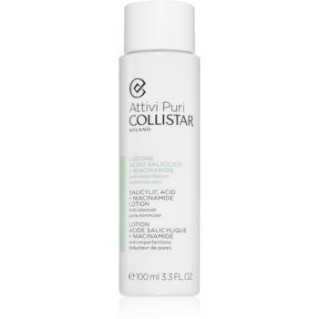 Collistar Attivi Puri Salicylic Acid + Niacinamide Toner și emulsie pentru diminuarea porilor