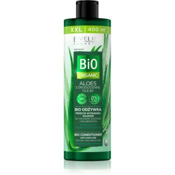 Eveline Cosmetics Bio Organic Natural Aloe Vera Balsam pentru păr uscat și deteriorat. ieftin
