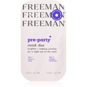 Freeman Pre-Party masca pentru albirea tenului duo Freeman Pre-Party masca pentru albirea tenului duo