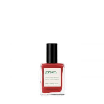 Green Natural Nail Colour - Poppy Red 15 ml