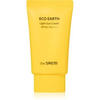 The Saem Eco Earth Light lichid protector ultra ușor SPF 50+
