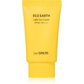 The Saem Eco Earth Light lichid protector ultra ușor SPF 50+ de firma originala