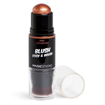 Blush cu pensula Magic Studio Shaky Blush Stick & Brush, cinnamon ieftin