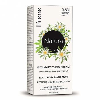 Crema de zi Lirene Natura, cu efect de hidratare, cu extract de floare de colt