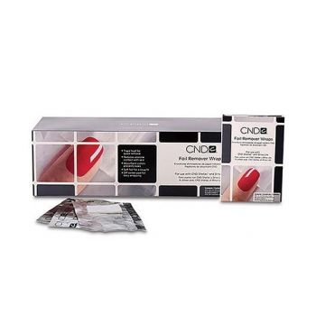 Folii aluminiu CND Foil Remover Wraps pentru indepartarea lacului de unghii 250buc