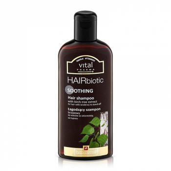 HairBiotic, sampon cu extract de mesteacan cu efect de calmare a scalpului, 250ml