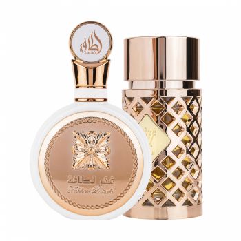 Pachet 2 parfumuri Best Seller, Fakhar Woman 100 ml si Jazzab Gold 100 ml