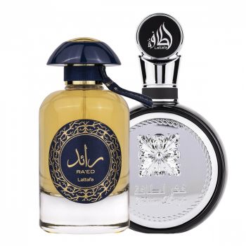 Pachet 2 parfumuri Best Seller, Lattafa Fakhar Man 100 ml si Raed Luxe 100 ml