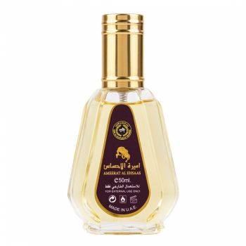 Parfum arabesc Ameerat Al Ehsaas, apa de parfum, femei - inspirat din Crystal Noir by Versace
