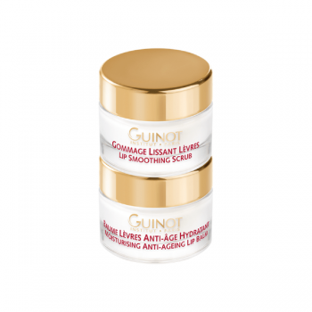 Set exfoliant si balsam pentru buze Guinot Lip Perfect Gommage Et Baume Levres AntiAge efect nutritiv 2x7ml