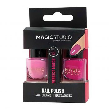 Set lac de unghii Magic Studio 2 Nail Polish Pack, Pink de firma originala